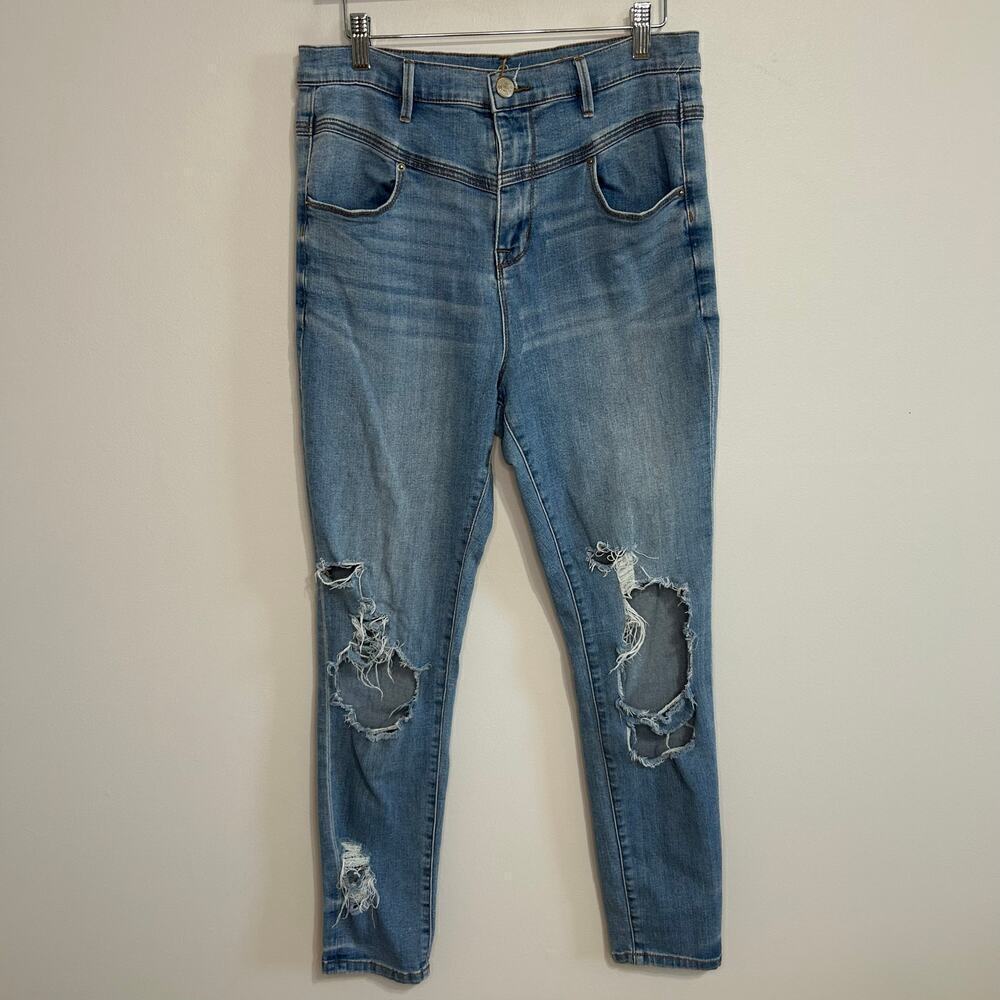 Urban Outfitters BDG Seam High Rise Skinny Distressed Women’s Jeans Size 31”